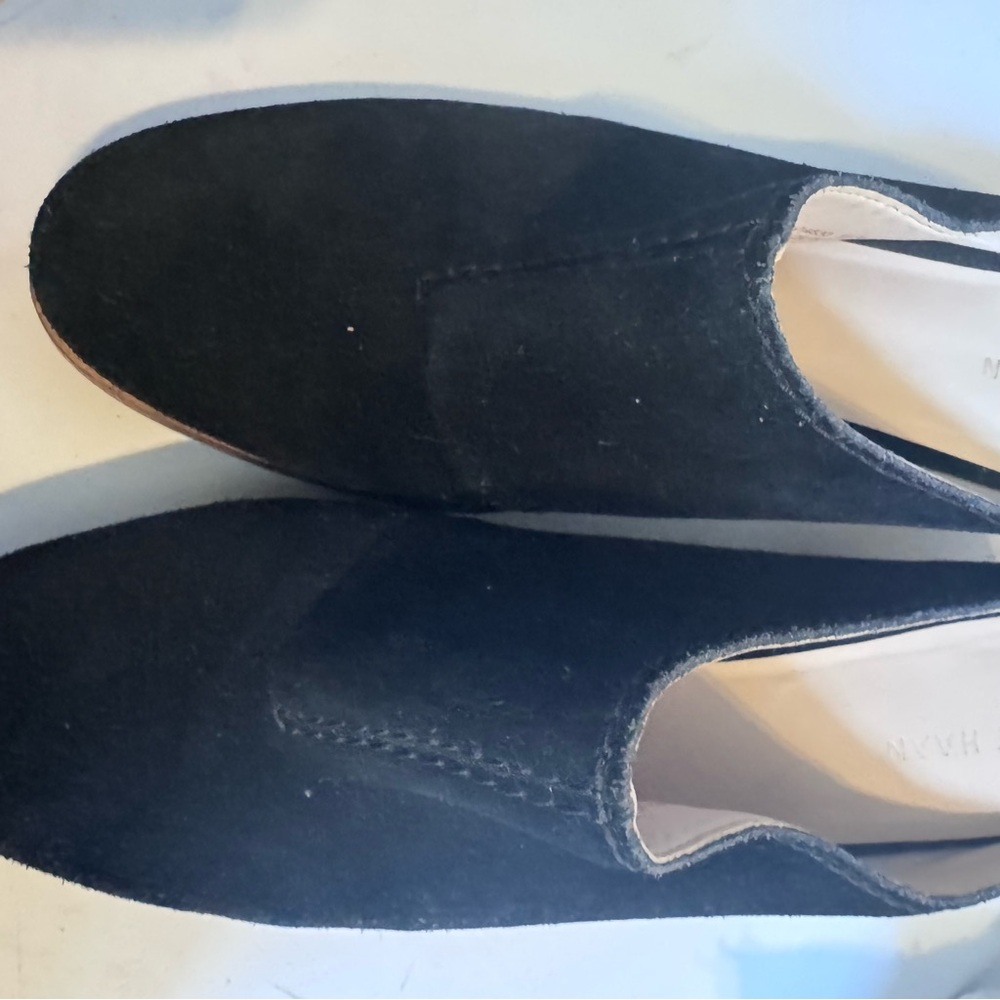 Cole Haan Women's Andi Black Suede Mules Loafer - Picture 10 of 11